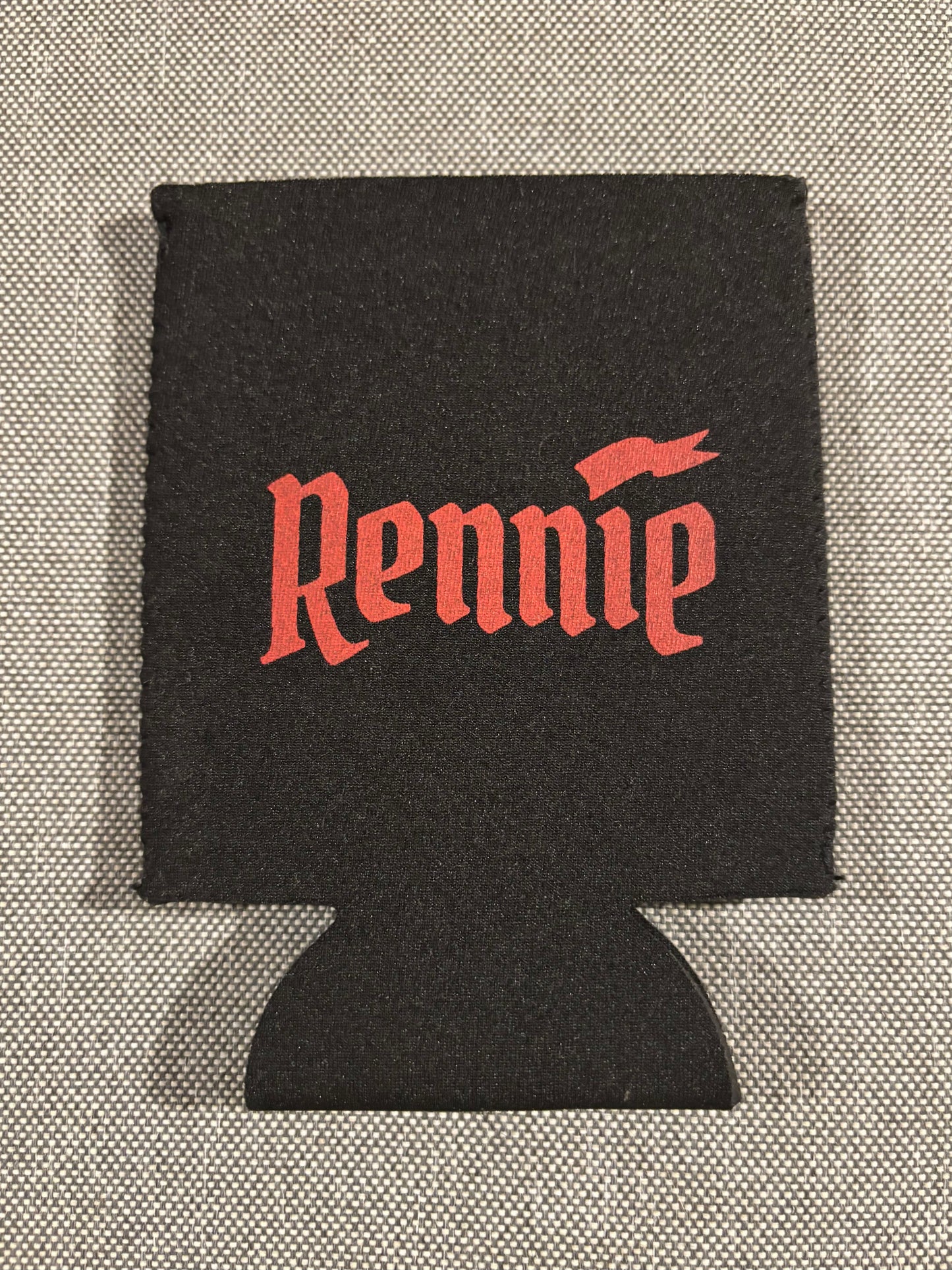 Rennie can coozie- Red Font