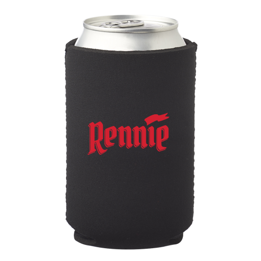 Rennie can coozie- Red Font